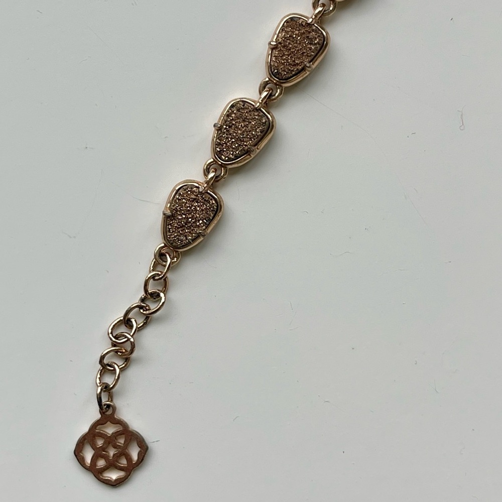Vintage Kendra Scott Susanna Rose Gold Drusy Bracelet